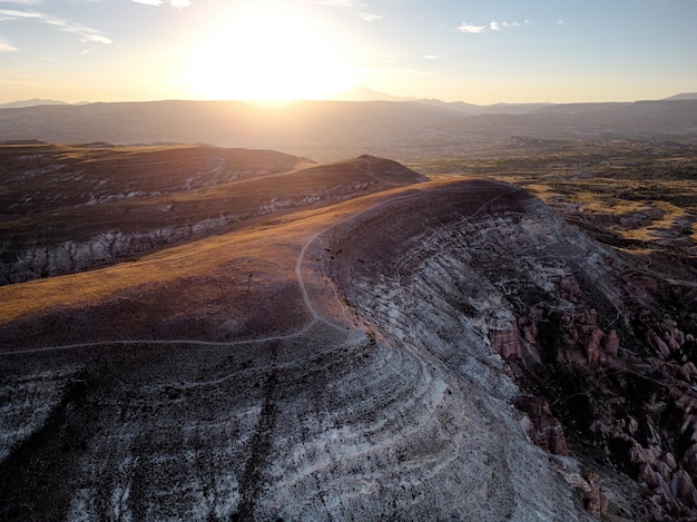 Photo sunset in cappadocia