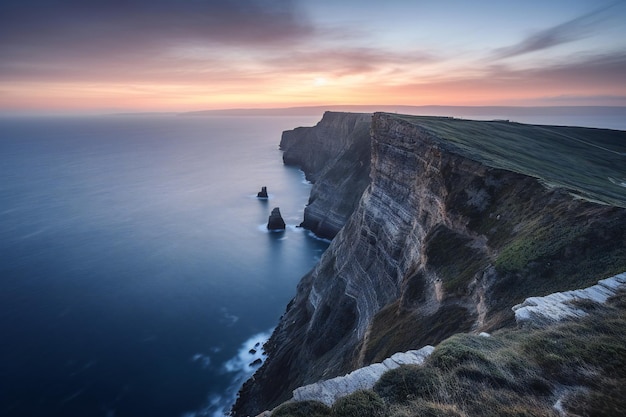 Panoramic wallpaper - Normandy cliffs of Etretat - buy now