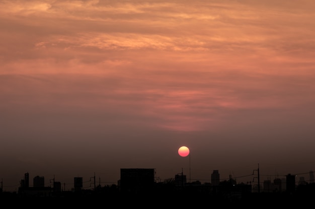  sunset cloud background at dusk 