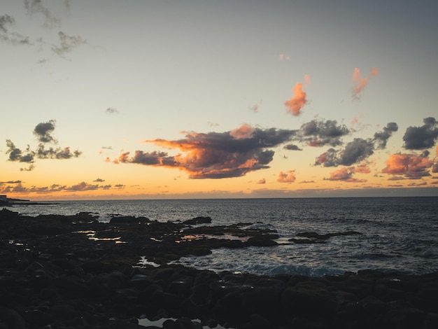 Sunset on the coast of Tenerife