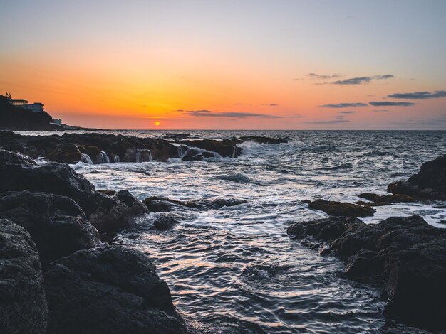 Sunset on the coast of Tenerife