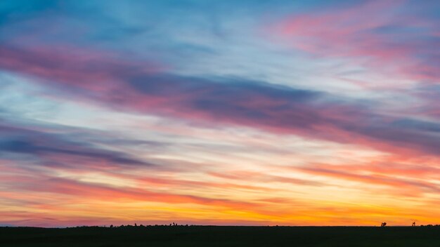 Photo sunset colorful sky background