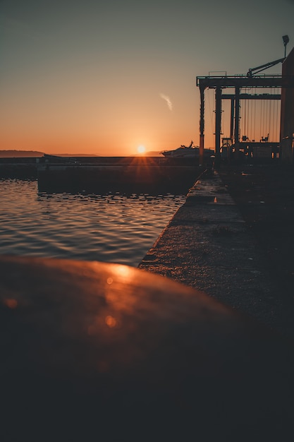 Sunset at the docks