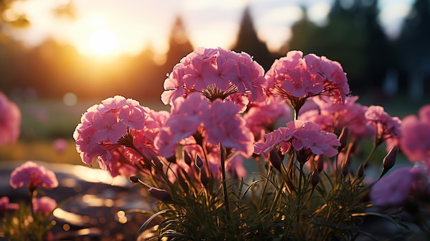 sunset flowers