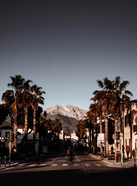 Photo sunset at forte dei marmi