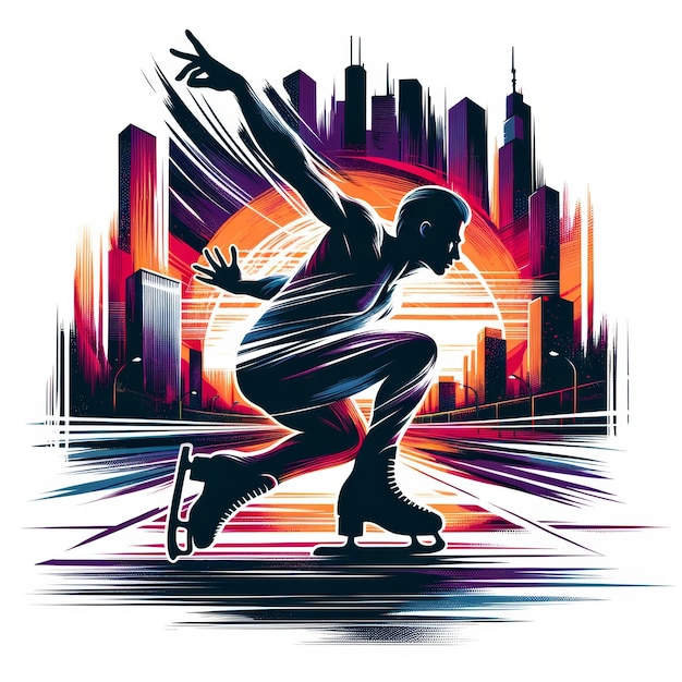 Sunset Glide A Figure Skaters Urban Dream