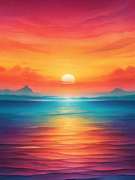 Photo sunset gradient background