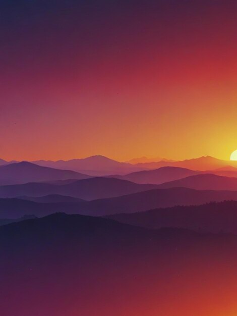 Photo sunset gradient background