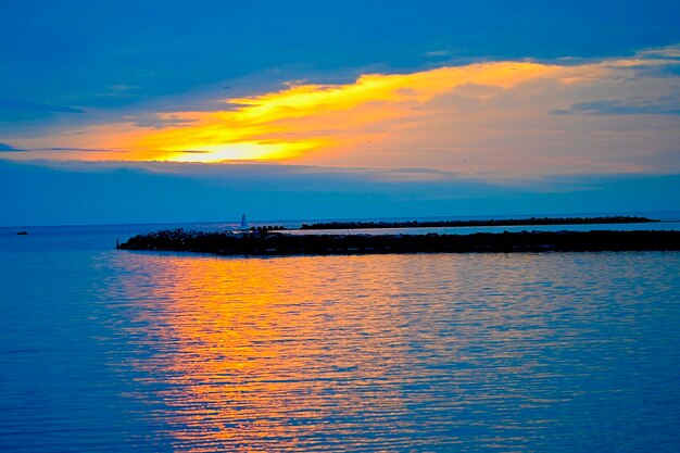 Sunset on the harbour