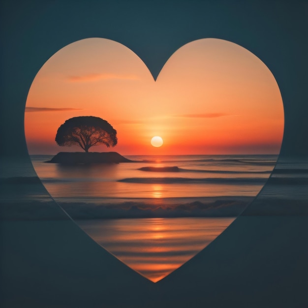 Sunset Heart