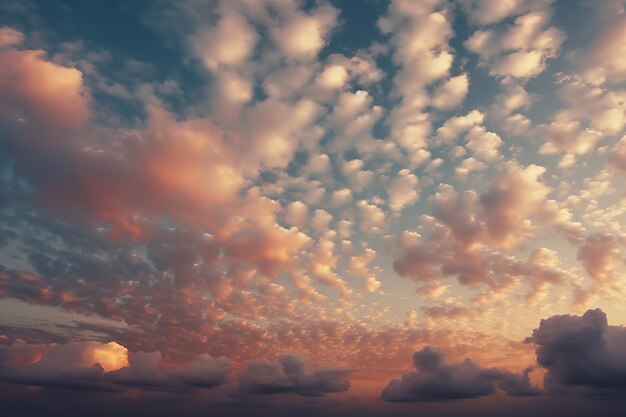 The sunset is shown with clouds in the sky wallpaper