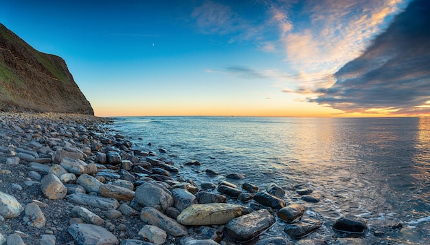 Sunset at Kimmeridge Bay