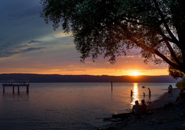 ボーデン湖の夕日