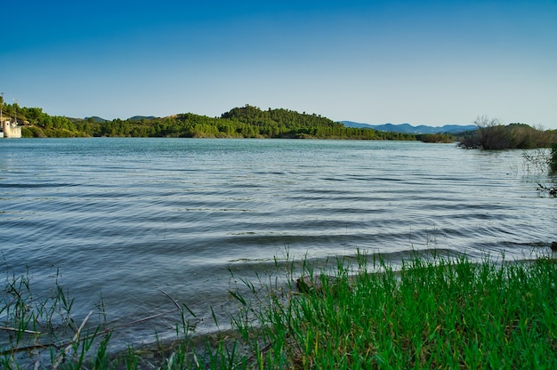 sunset lake scenery