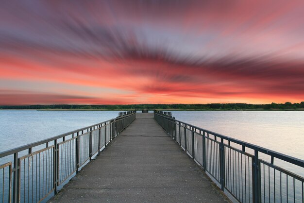 Sunset on the lake