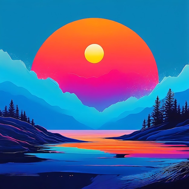 sunset landscape