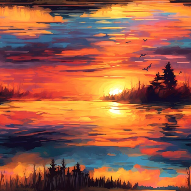 Sunset landscape