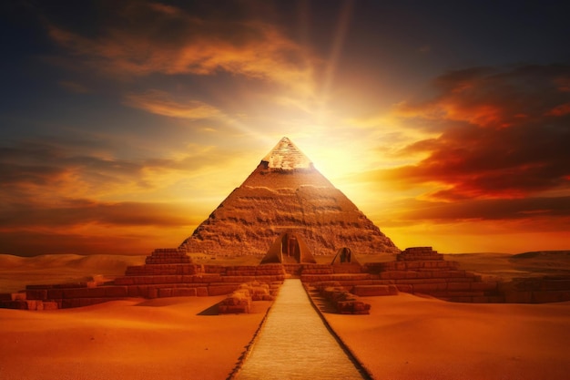 Sunset Magic Over Egypt's Treasures