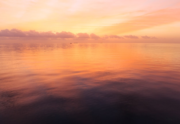 Sunset at Maldivian beach