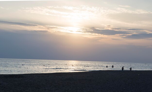 地中海に沈む夕日