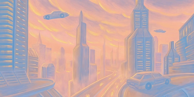 sunset metropolis