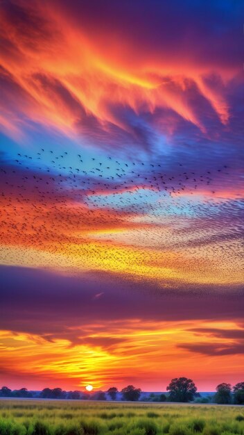 Sunset Migration Spectacle