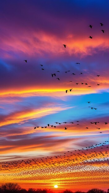 Sunset Migration Spectacle