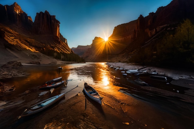 Sunset Moment It039s Horseshoe Bend Grand Canyon Cactus met uitzicht op het Nationaal Park