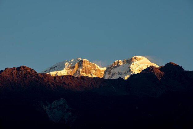 Sunset morning mountain