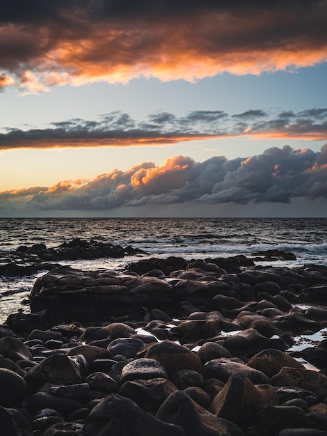 Sunset on the north coast of Tenerife