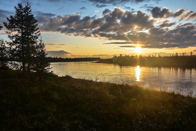 Sunset on the North river