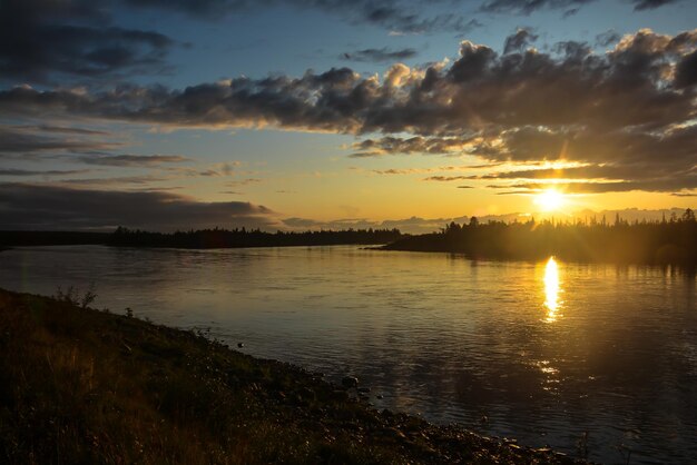 Sunset on the North river