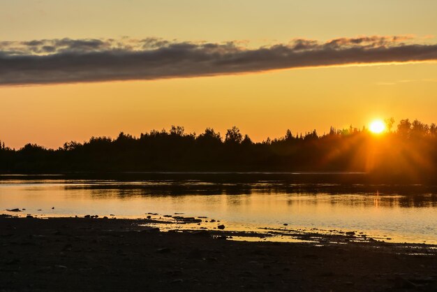 Sunset on the North river