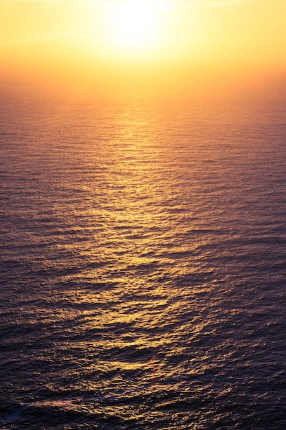 sunset over the ocean