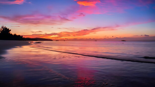 海に沈む夕日