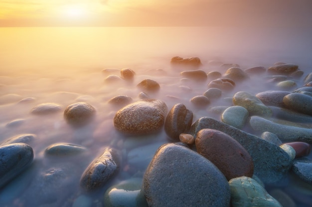 Фото Закат на берегу моря