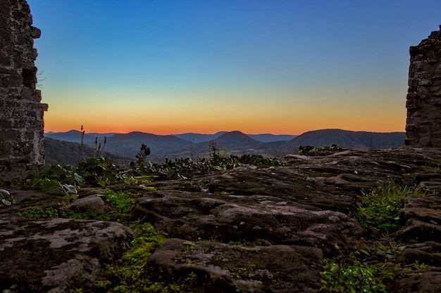 Sunset in the Palatinate forest