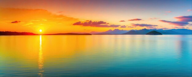 写真 夕暮れのパノラマ