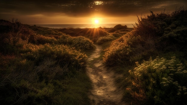 sunset path