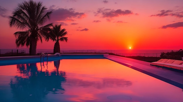 Sunset pool