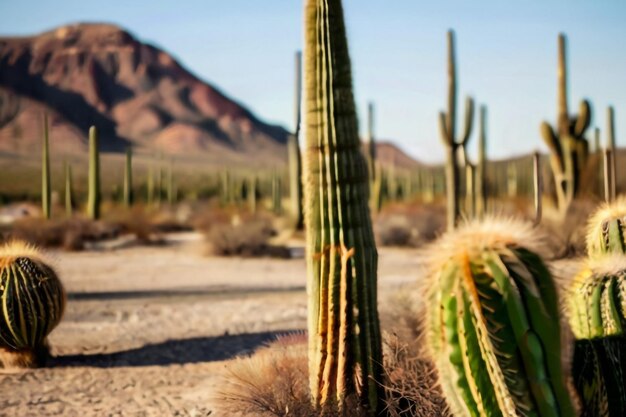 Sunset at Saguaro National Park Arizona