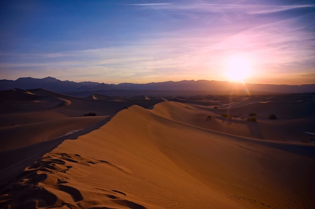 Закат в пустыне Сахара