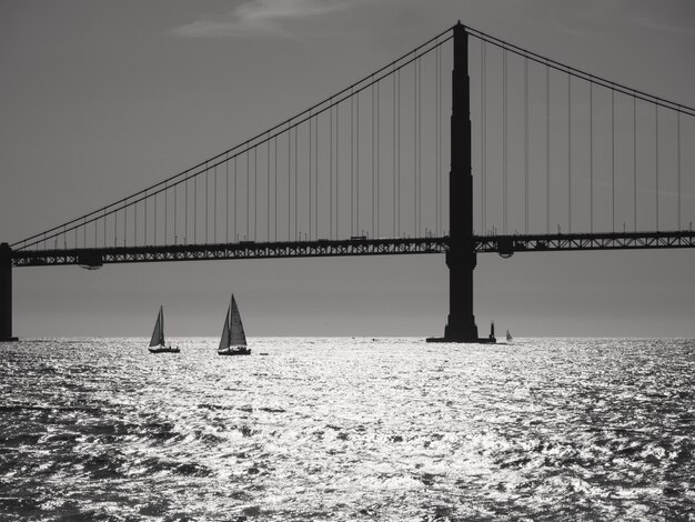 Photo sunset sailing