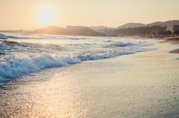 Photo sunset over sea