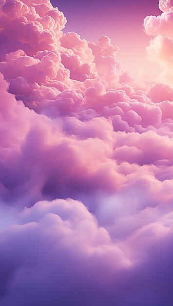 Premium Photo  Sunset Serenity Pink Sky with Clouds Over Sea