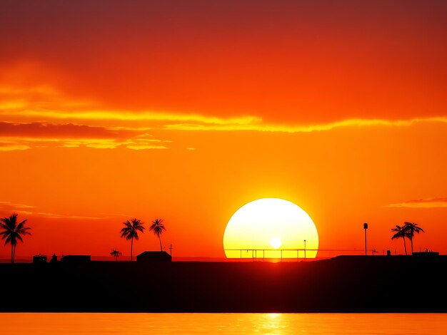 Sunset silhouette