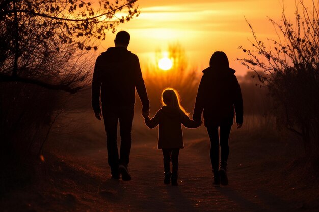 Sunset Silhouettes Family Days photo