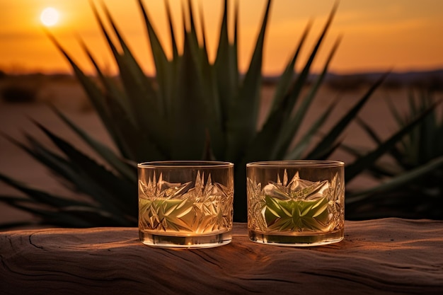 Sunset Sips by the Cactus Tequila