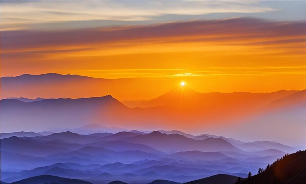 夕暮れの空の背景