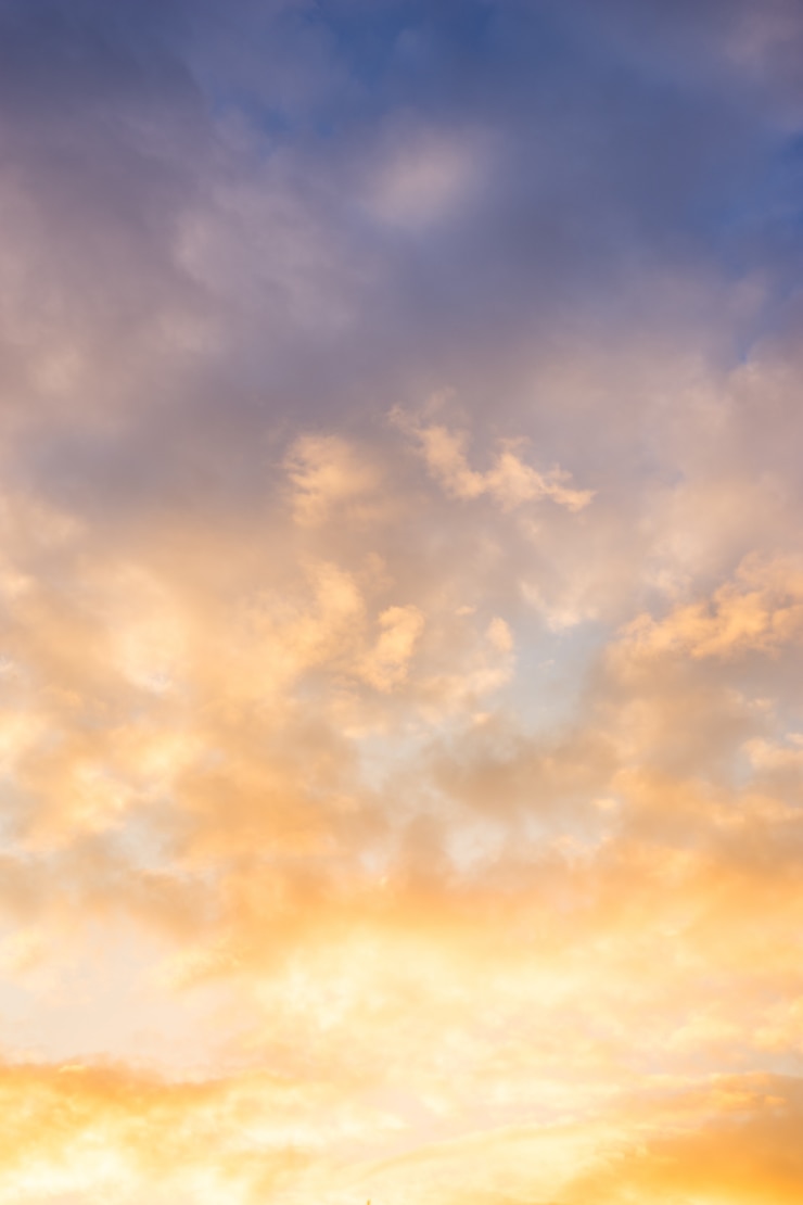 Photo sunset sky in summer for vacation concept